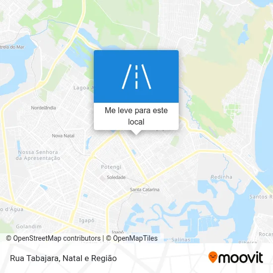 Rua Tabajara mapa