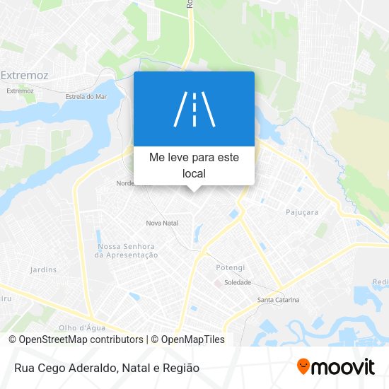 Rua Cego Aderaldo mapa