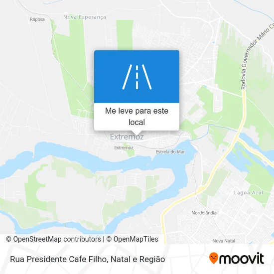 Rua Presidente Cafe Filho mapa