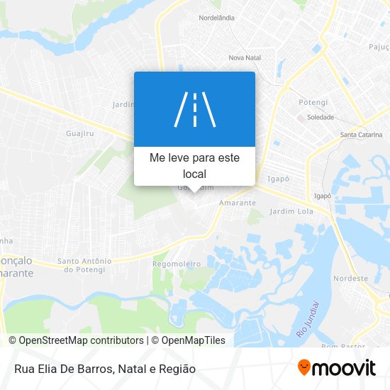 Rua Elia De Barros mapa