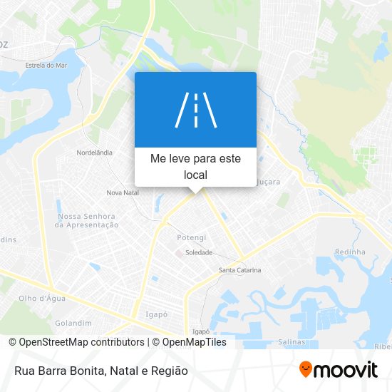 Rua Barra Bonita mapa