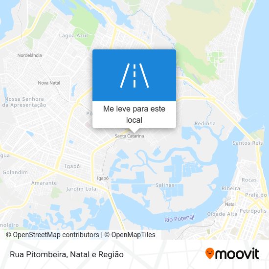 Rua Pitombeira mapa