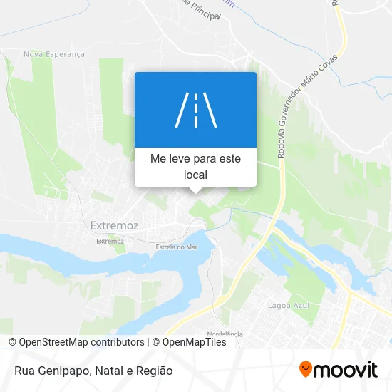 Rua Genipapo mapa