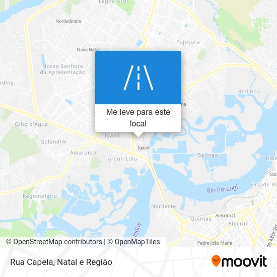 Rua Capela mapa