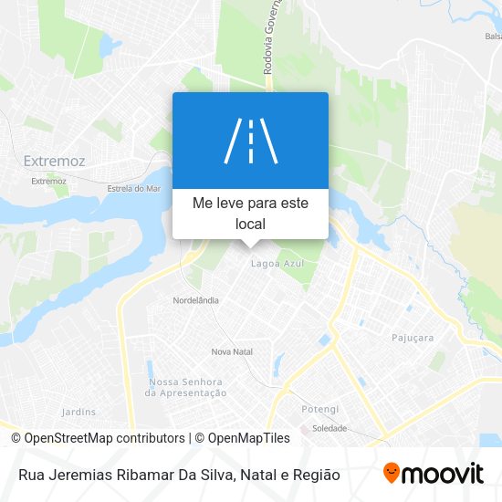 Rua Jeremias Ribamar Da Silva mapa