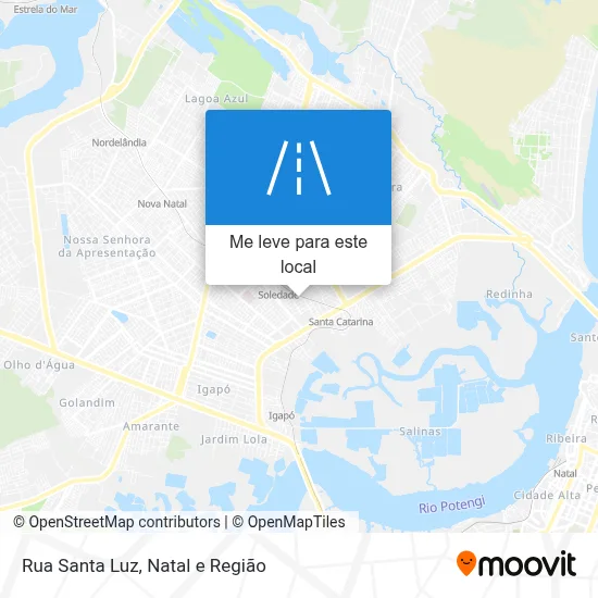 Rua Santa Luz mapa
