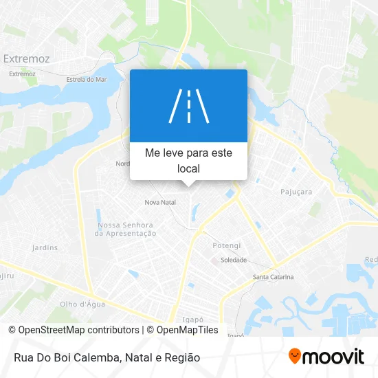 Rua Do Boi Calemba mapa