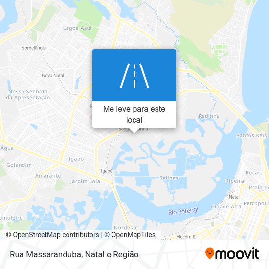 Rua Massaranduba mapa