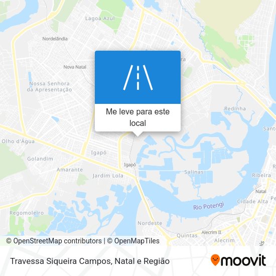 Travessa Siqueira Campos mapa