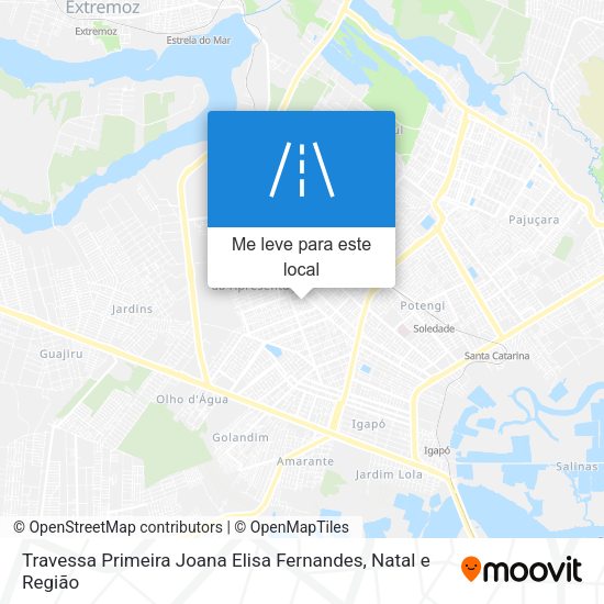 Travessa Primeira Joana Elisa Fernandes mapa