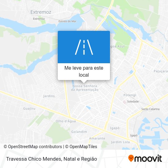 Travessa Chico Mendes mapa