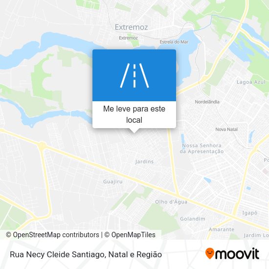 Rua Necy Cleide Santiago mapa