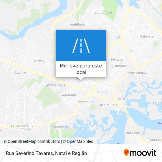 Rua Severino Tavares mapa