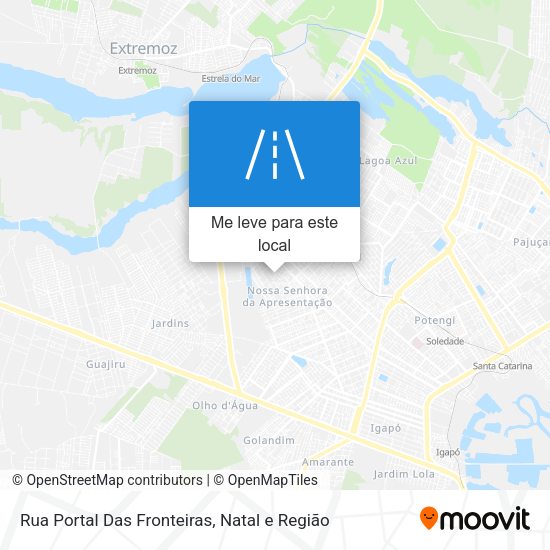 Rua Portal Das Fronteiras mapa