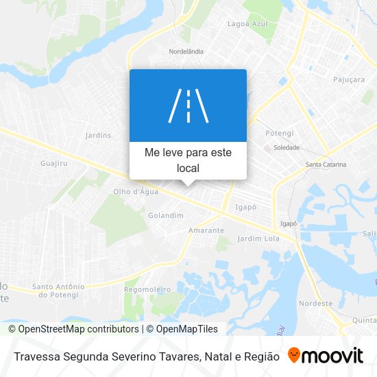 Travessa Segunda Severino Tavares mapa