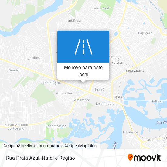 Rua Praia Azul mapa