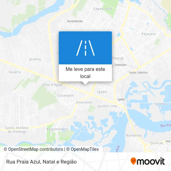 Rua Praia Azul mapa