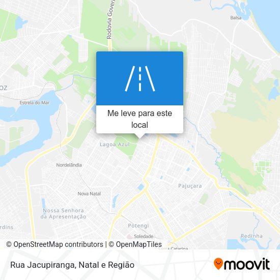 Rua Jacupiranga mapa