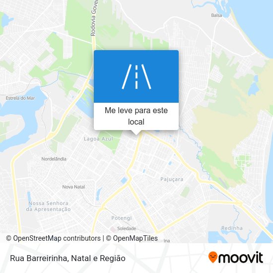 Rua Barreirinha mapa