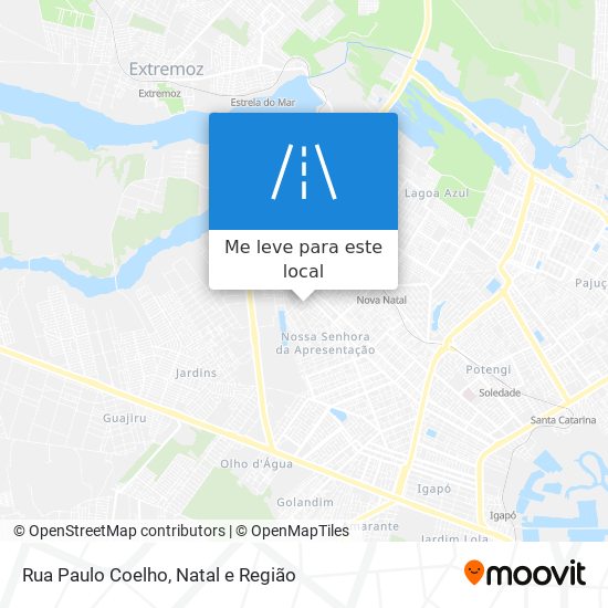 Rua Paulo Coelho mapa