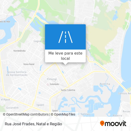 Rua José Frades mapa