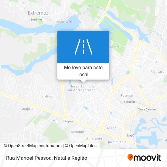 Rua Manoel Pessoa mapa