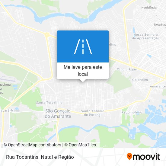 Rua Tocantins mapa