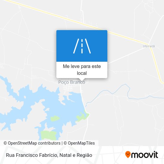 Rua Francisco Fabrício mapa