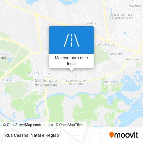 Rua Cessna mapa