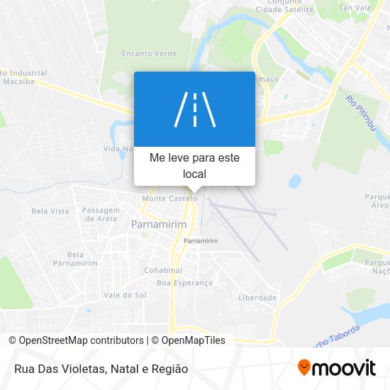 Rua Das Violetas mapa