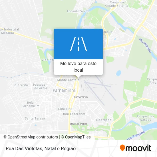 Rua Das Violetas mapa
