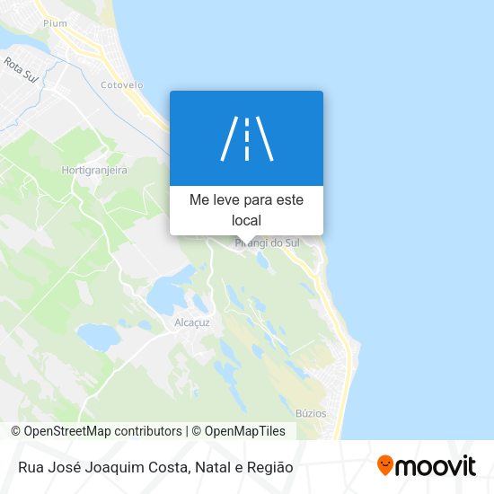 Rua José Joaquim Costa mapa