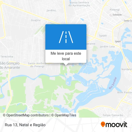 Rua 13 mapa