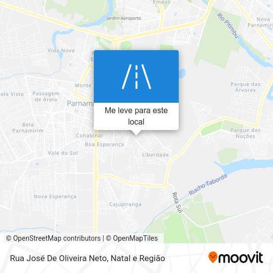 Rua José De Oliveira Neto mapa