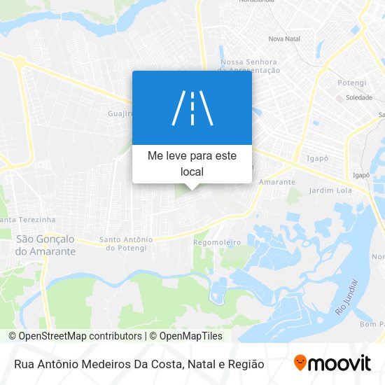 Rua Antônio Medeiros Da Costa mapa