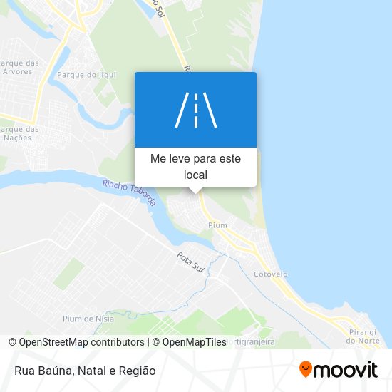 Rua Baúna mapa
