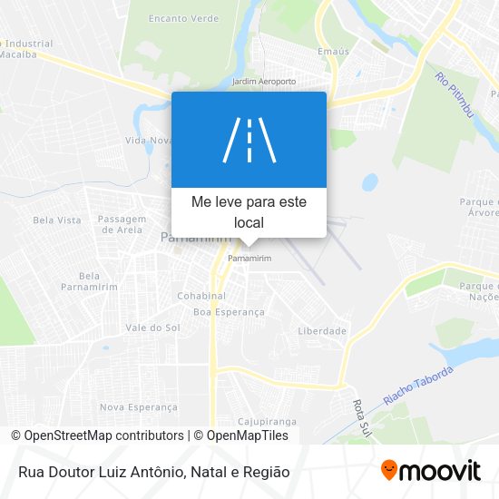 Rua Doutor Luiz Antônio mapa