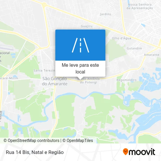 Rua 14 Bis mapa