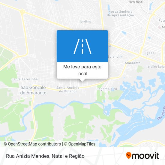 Rua Anizia Mendes mapa