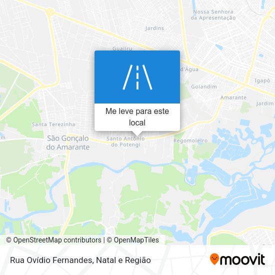 Rua Ovídio Fernandes mapa
