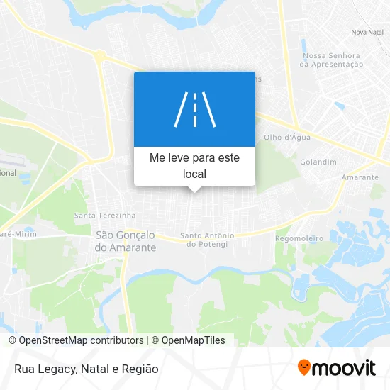 Rua Legacy mapa