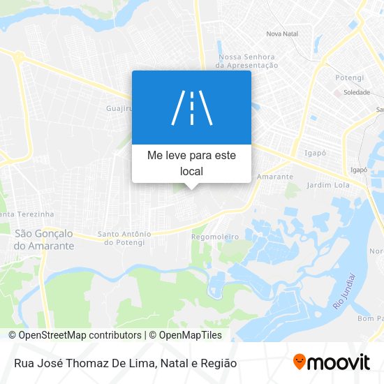 Rua José Thomaz De Lima mapa