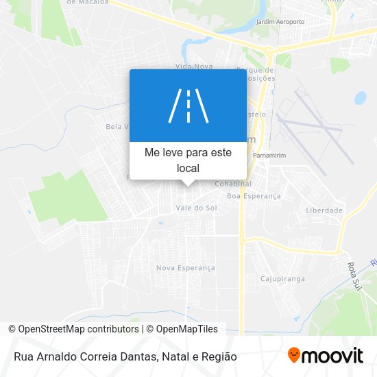 Rua Arnaldo Correia Dantas mapa