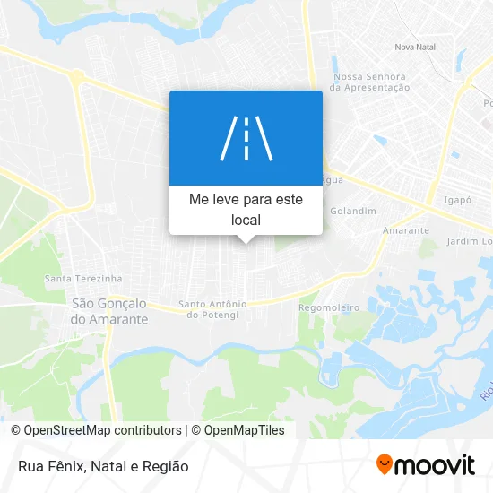 Rua Fênix mapa