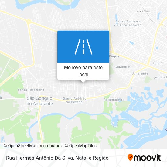 Rua Hermes Antônio Da Silva mapa