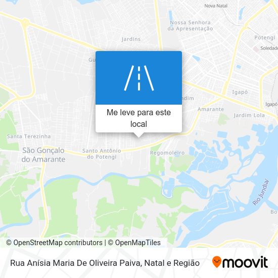Rua Anísia Maria De Oliveira Paiva mapa