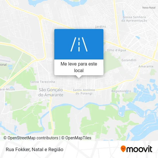 Rua Fokker mapa