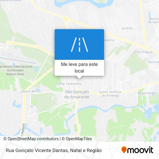 Rua Gonçalo Vicente Dantas mapa