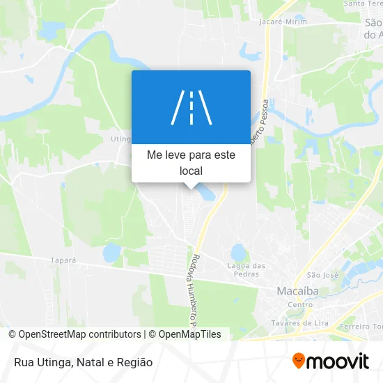 Rua Utinga mapa