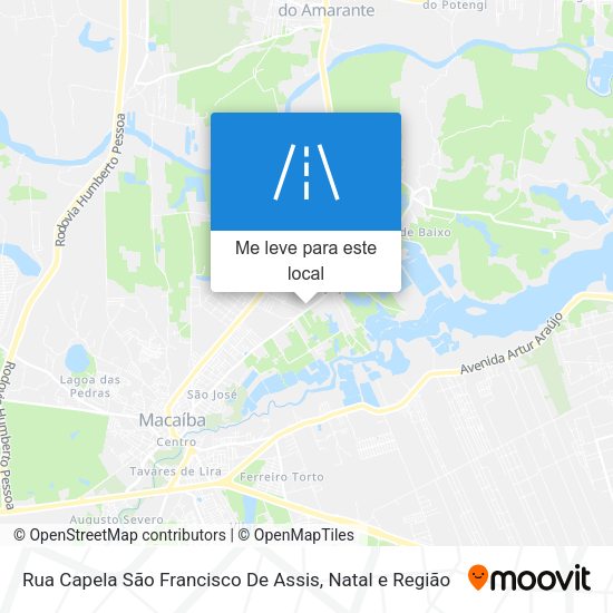 Rua Capela São Francisco De Assis mapa